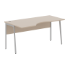 Стол прямой СА-1P(L) Мокачино/Алюминий 1400х900х755 IMAGO PLUS