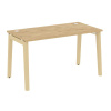 Onix Wood Стол письменный OW.SP-3.7 Тиквуд Светлый/Дуб Светлый/Металл Белый 1380*720*750