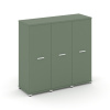 Concept Шкаф 3 узкие секции, 3 ниши CN.STU-336 W Кобо/Металл Белый 1252*420*1186