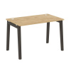 Onix Wood Стол письменный OW.SP-2.7 Тиквуд Светлый/Дуб Темный/Металл Антрацит 1180*720*750
