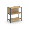 Shelf System Односекционный стеллаж двухярусный SN.STM-211 Тиквуд Светлый/Металл Антрацит 810*400*87