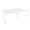 Onix Рабочая станция на О-образном м/к O.MO-D.RS-4.2.8 Белый Бриллиант/Металл Белый 2360*1635*750