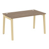 Onix Wood Стол письменный OW.SP-3.8 Дуб Аризона/Дуб Светлый/Металл Белый 1380*800*750