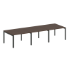 Metal System Quattro Переговорный стол (3 столешницы) на П-оразном м/к 50БП.ПРГ-3.2 Венге Цаво/Метал