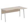 Стол прямой СА-1P(R) Мокачино/Алюминий 1400х900х755 IMAGO PLUS