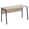 Стол прямой СП-3.1P Мокачино/Черный 1400х608х755 IMAGO PLUS