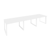 Onix Стол переговорный O.MO-PRG-3.2 Белый Бриллиант/Металл Белый 3540*980*750
