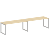 Metal System Quattro Рабочая станция на 2 места на О-образном м/к 50БО.СМ-2.5 Акация Лорка/Металл Се
