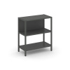Shelf System Односекционный стеллаж двухярусный SN.STM-211 Антрацит/Металл Антрацит 810*400*879