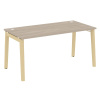 Onix Wood Стол письменный OW.SP-4.8 Дуб Аттик/Дуб Светлый/Металл Белый 1580*800*750