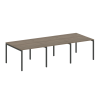 Metal System Quattro Переговорный стол (3 столешницы) на П-оразном м/к 40БП.ПРГ-3.1 Вяз Благородный/