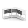 Shelf System Трехсекционный угловой стеллаж двухярусный с ящиками SN.STMU-231 Белый/Антрацит/Металл