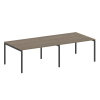 Metal System Quattro Переговорный стол (2 столешницы) на П-образном м/к 40БП.ПРГ-2.3 Вяз Благородный
