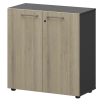 Шкаф низкий закрытый СМШ28F Кронберг/Графит 792x380x811 Кортез