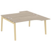 Onix Wood Рабочая станция OW.D.SA-1 Дуб Аттик/Дуб Светлый/Металл Белый 1580*1995*750 (1475/460)