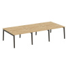 Onix Wood Рабочая станция OW.D.RS-6.2.8 Тиквуд Светлый/Дуб Темный/Металл Антрацит 3540*1635*750