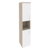 Onix Шкаф высокий узкий левый O.SU-1.5 (L) Дуб Аттик/Белый Бриллиант 400*420*1977