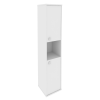 Style Шкаф высокий узкий правый Л.СУ-1.5 (R) Белый 412*410*1980