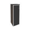 Onix Шкаф средний узкий левый O.SU-2.4 R (L) black Дуб Мали/Стекло Black 400*420*1207