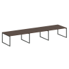 Metal System Quattro Перег. стол (3 столешницы) на О-оразном м/к 40БО.ПРГ-3.4 Венге Цаво/Металл Антр