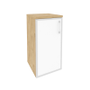 Onix Шкаф низкий узкий левый O.SU-3.2 R (L) white Тиквуд Светлый/Стекло White 400*420*823