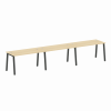 Metal System Рабочая станция на 3 места на А-образном м/к БА.СМ-3.3 4200*72