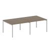 Metal System Quattro Переговорный стол (2 столешницы) на П-образном м/к 40БП.ПРГ-2.2 Вяз Благородный