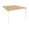 Onix Рабочая станция на П-образном м/к O.MP-D.RS-2.3.8 Тиквуд Светлый/Металл Белый 1380*1635*750