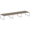 Metal System Quattro Рабочая станция на 6 раб. мест на О-образном м/к 50БО.СМ-6.5 Вяз Благородный/Ме