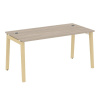 Onix Wood Direct Стол руководителя OW.SRR-4.8 Дуб Аттик/Дуб Светлый/Металл Белый 1580*800*750