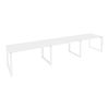 Onix Рабочая станция на О-образном м/к O.MO-RS-3.3.8 Белый Бриллиант/Металл Белый 4140*800*750