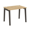 Onix Wood Стол письменный OW.SP-1.7 Тиквуд Светлый/Дуб Темный/Металл Антрацит 980*720*750