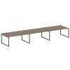 Metal System Quattro Перег. стол (3 столешницы) на О-оразном м/к 40БО.ПРГ-3.5 Вяз Благородный/Металл