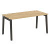 Onix Wood Стол письменный OW.SP-4.8 Тиквуд Светлый/Дуб Темный/Металл Антрацит 1580*800*750