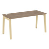 Onix Wood Стол письменный OW.SP-4.7 Дуб Аризона/Дуб Светлый/Металл Белый 1580*720*750