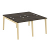 Onix Wood Рабочая станция OW.D.RS-4.0.8 Дуб Мали/Дуб Светлый/Металл Белый 1560*1635*750