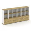 Concept Шкаф 6 узких секций, 3 ниши CN.STU-361 W 2500*4