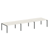 Metal System Quattro Переговорный стол (3 столешницы) на П-оразном м/к 50БП.ПРГ-3.4 Дуб Наварра/Мета
