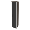 Onix Шкаф высокий узкий правый O.SU-1.10 R (R) black Дуб Мали/Стекло Black 400*420*1977