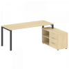 Metal System Рабочая станция с тумбой на П-образном м/к БП.РС-СТС-2.5 (R) 1