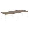 Metal System Quattro Переговорный стол (2 столешницы) на П-образном м/к 40БП.ПРГ-2.4 Вяз Благородный