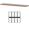 Топ КТ-72.38 Темный шимо 1866x441x38 Акцент