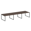 Metal System Quattro Перег. стол (3 столешницы) на О-оразном м/к 40БО.ПРГ-3.3 Венге Цаво/Металл Антр