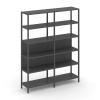 Shelf System Двухсекционный стеллаж пятиярусный SN.STM-521 Антрацит/Металл Антрацит 1590*400*1980