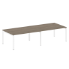 Metal System Quattro Переговорный стол (2 столешницы) на П-образном м/к 50БП.ПРГ-2.4 Вяз Благородный