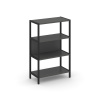 Shelf System Односекционный стеллаж трехярусный SN.STM-311 Антрацит/Металл Черный 810*400*1246