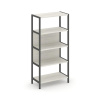 Shelf System Односекционный стеллаж четырехярусный SN.STM-411 Дуб Наварра/Металл Антрацит 810*400*16