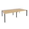 Onix Рабочая станция на П-образном м/к O.MP-D.RS-4.3.7 Тиквуд Светлый/Металл Антрацит 2760*1475*750