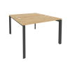 Onix Рабочая станция на П-образном м/к O.MP-D.RS-2.2.7 Тиквуд Светлый/Металл Антрацит 1180*1475*750