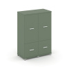 Concept Шкаф 2 узкие секции, 3 ниши CN.STU-322 W Кобо/Металл Белый 836*420*1186